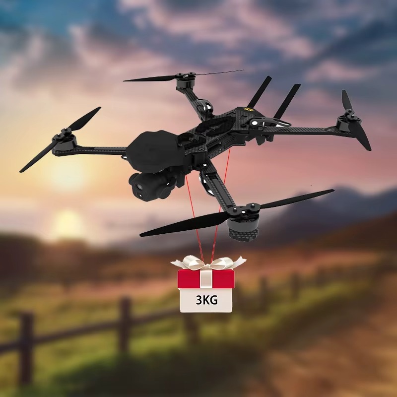 Professional 10-inch FPV Drone: 3–5 kg Payload Capacity, AI Tracking, GPS, and Thermal Imaging — A Racing-Class Drone - Image 2