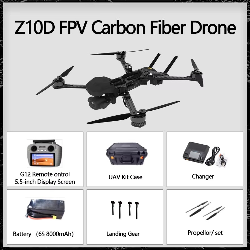 Professional 10-inch FPV Drone: 3–5 kg Payload Capacity, AI Tracking, GPS, and Thermal Imaging — A Racing-Class Drone - Image 5
