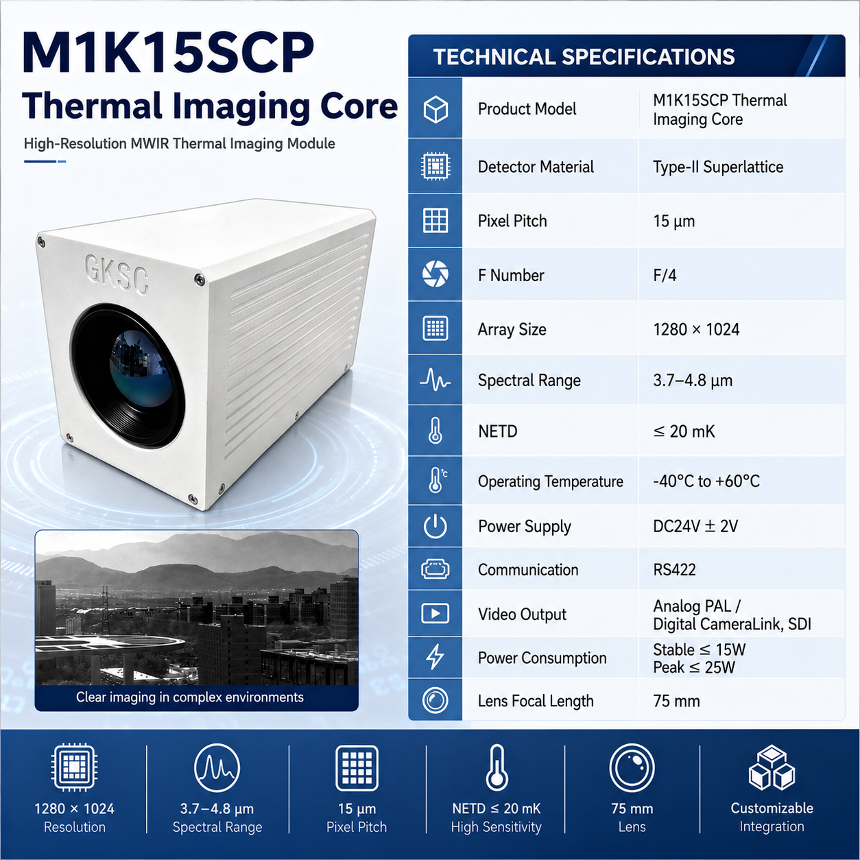 M1K15SCP Infrared Thermal Imaging Module - Image 3