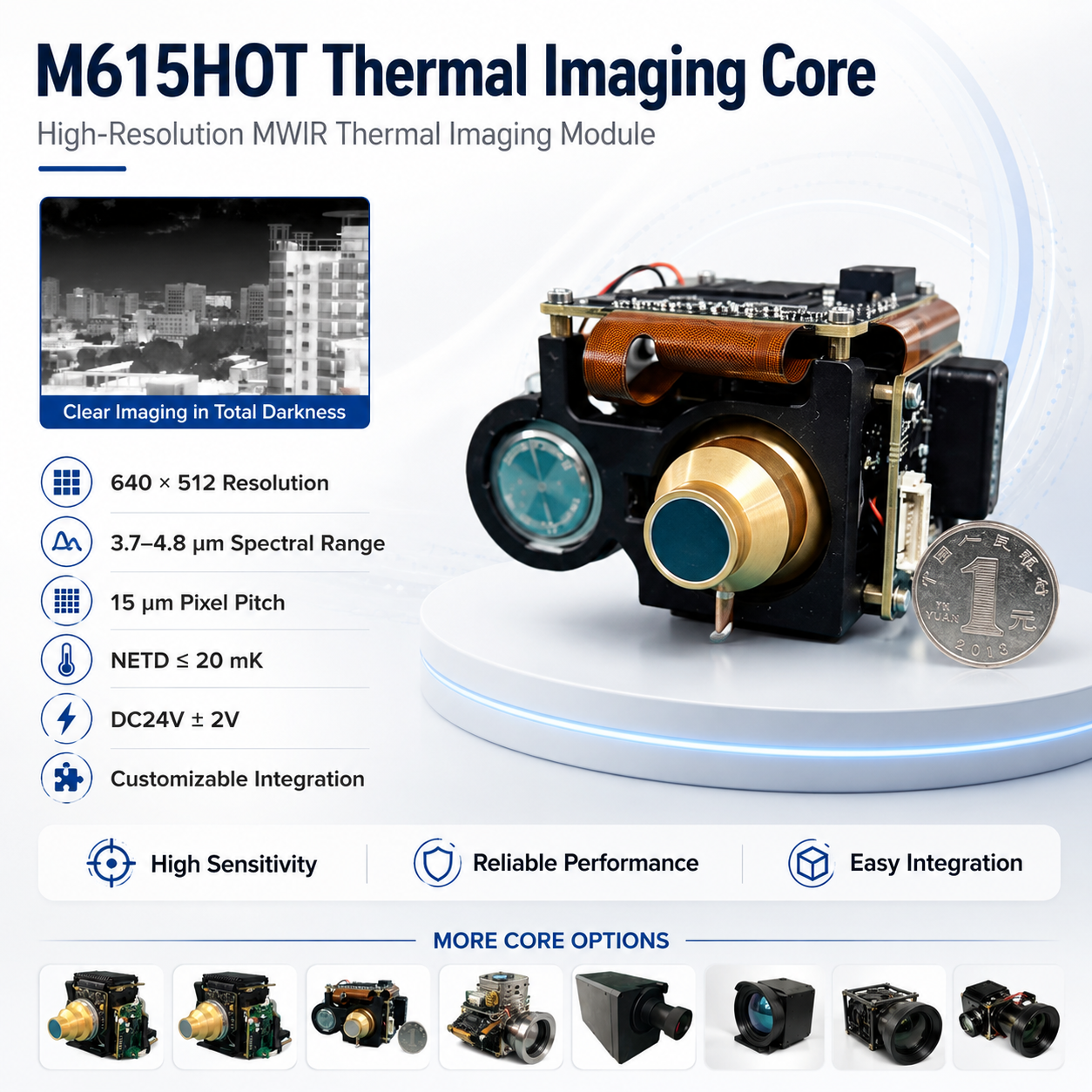 M615HOT Infrared Thermal Imaging Module - Image 2