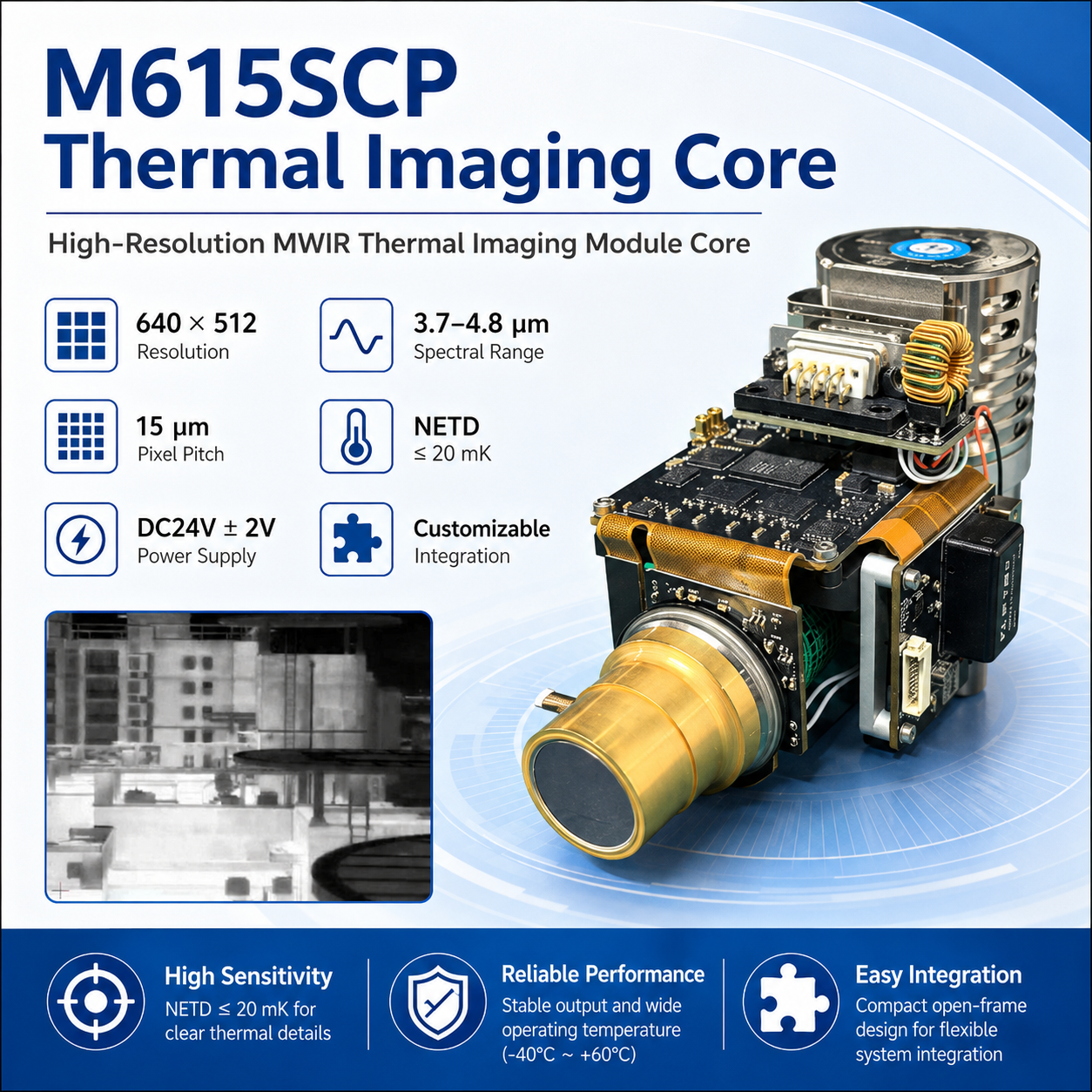 M615SCP Infrared Thermal Imaging Module - Image 2