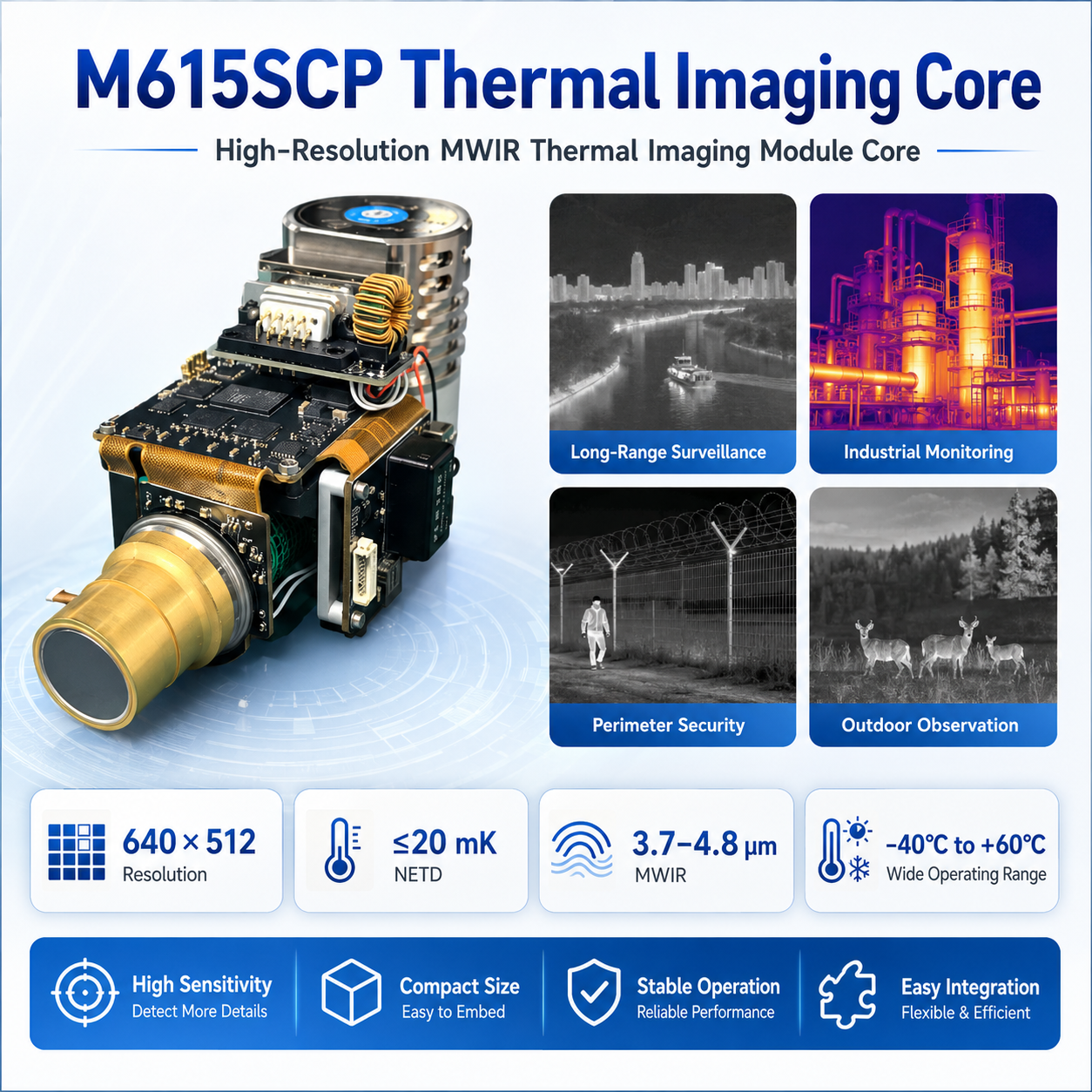 M615SCP Infrared Thermal Imaging Module