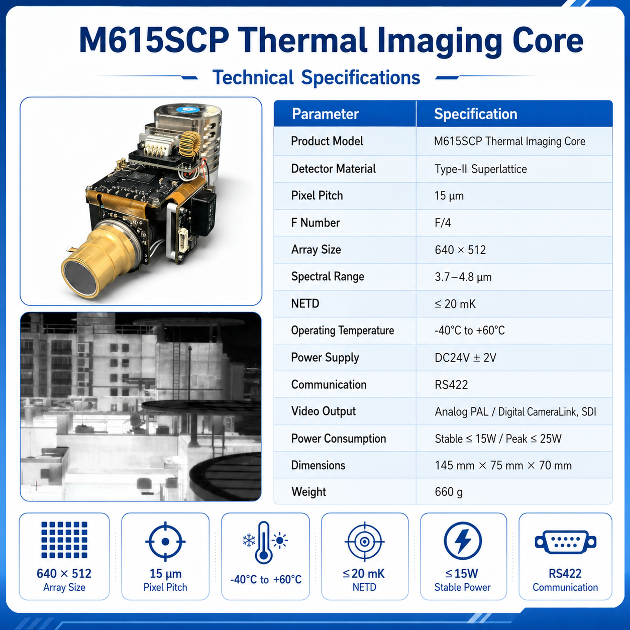 M615SCP Infrared Thermal Imaging Module - Image 4
