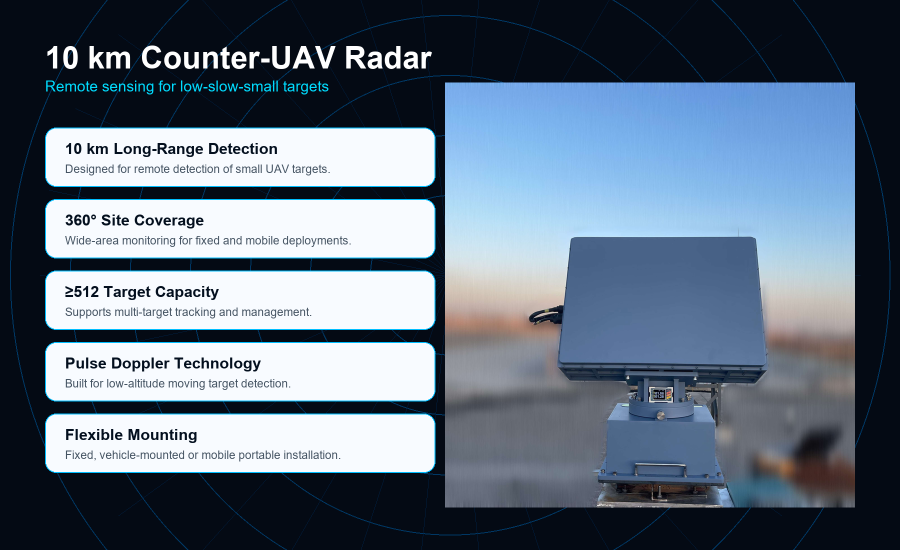 KTRD-H21 10 km Low-Altitude Detection Radar - Image 3