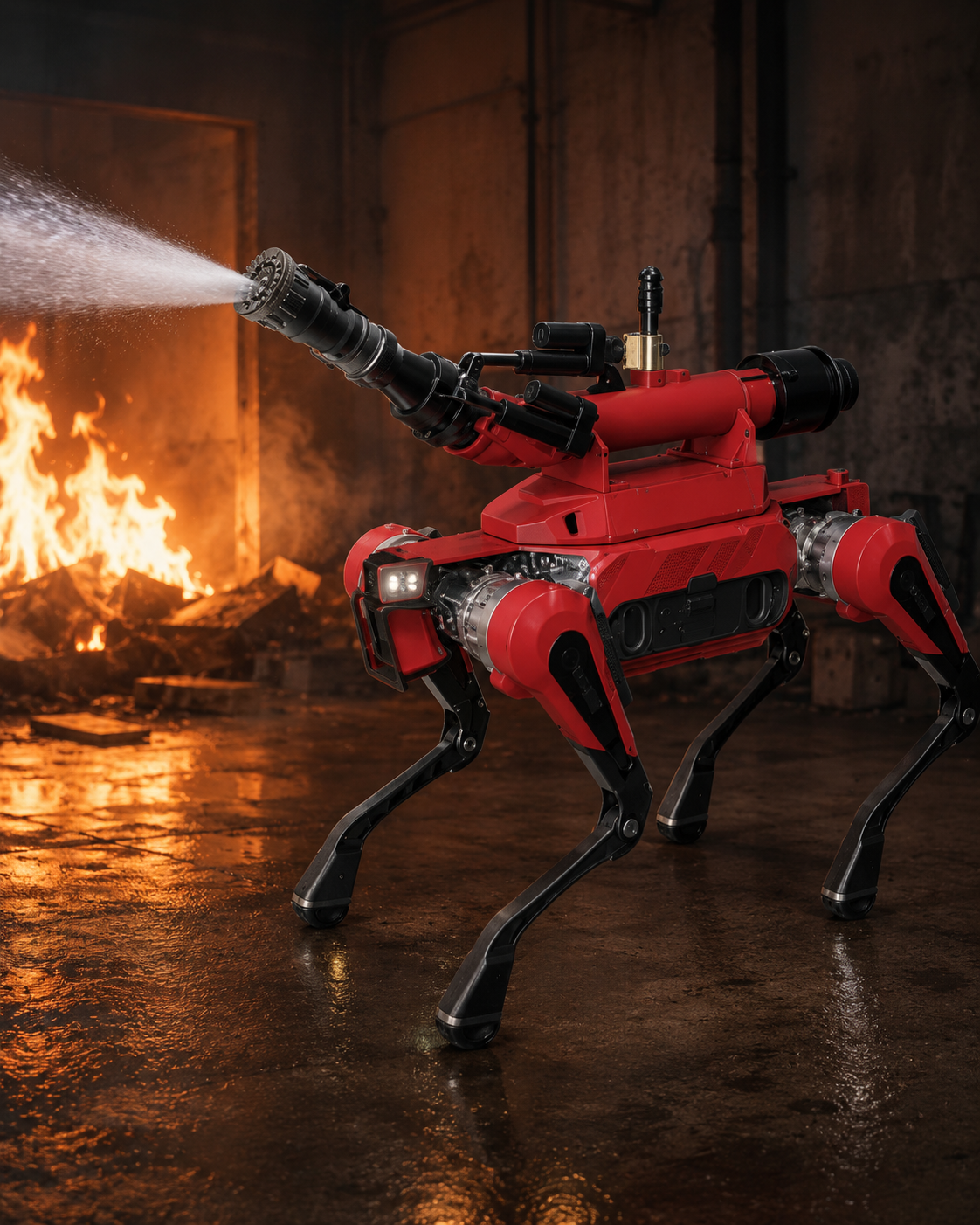Fire Extinguishing Robotic Dog