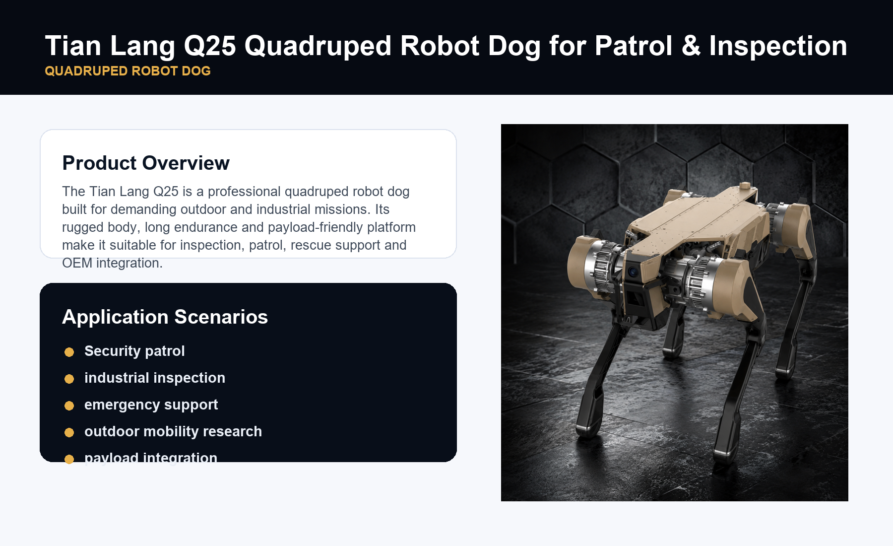 Tian Lang Q25 Quadruped Robot Dog - Image 3